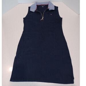 TOMMY HILFIGER Collar Sleeveless Polo Dress Women's Size SP Blue